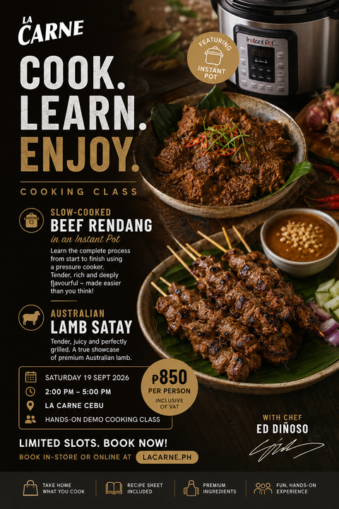 September Cooking Class: Beef Rendang & Lamb Satay
