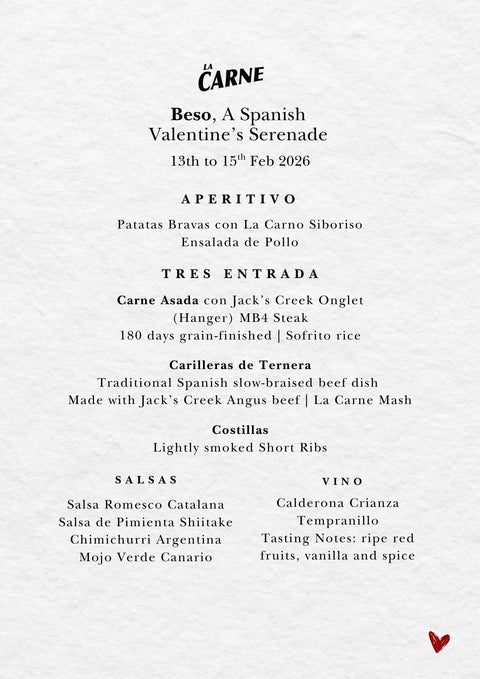 Beso Valentine's Dinner